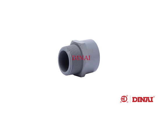 CPVCの男性カップリングの下水管の管付属品、DN15 - DN50ポリ塩化ビニールの管のコネクター